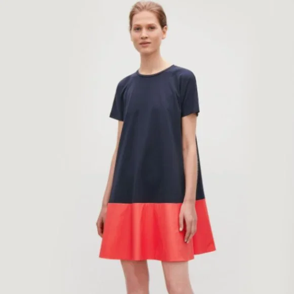 COS Contrast-Panelled Jersey Dress - Picture 5 of 12